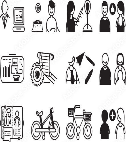  Business and Lifestyle Glyph Icons