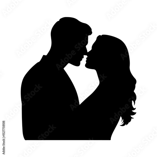 silhouette of a couple