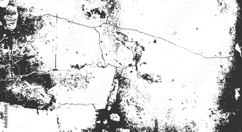 cracked and decayed wall texture in black and white perfect for vintage design overlays distressed surfaces or graphic concrete decay art elements