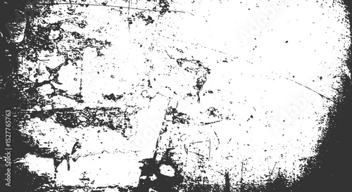 Worn grunge texture of aged and eroded wall surface in black and white ideal for distressed overlays antique backgrounds or rough graphic design applications