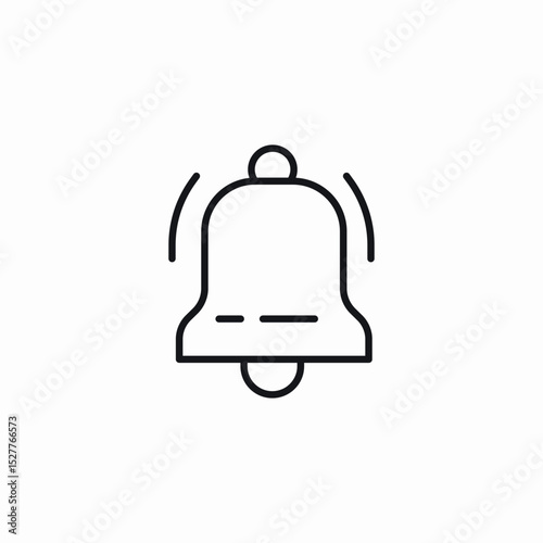 bell sound icon sign vector
