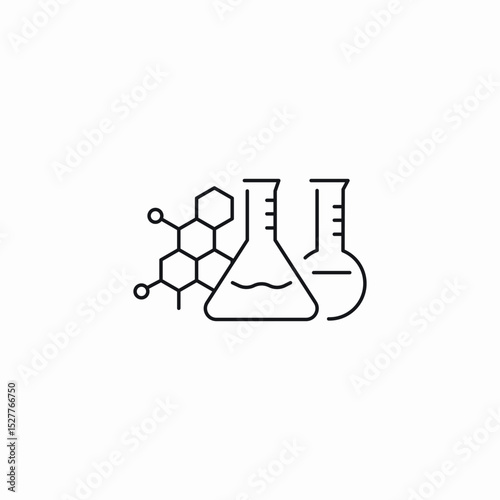 chemistry tools icon sign vector