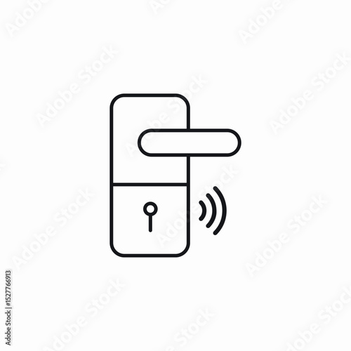 door opening sound icon sign vector