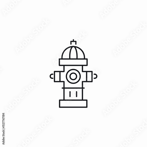 fire hydrant icon sign vector