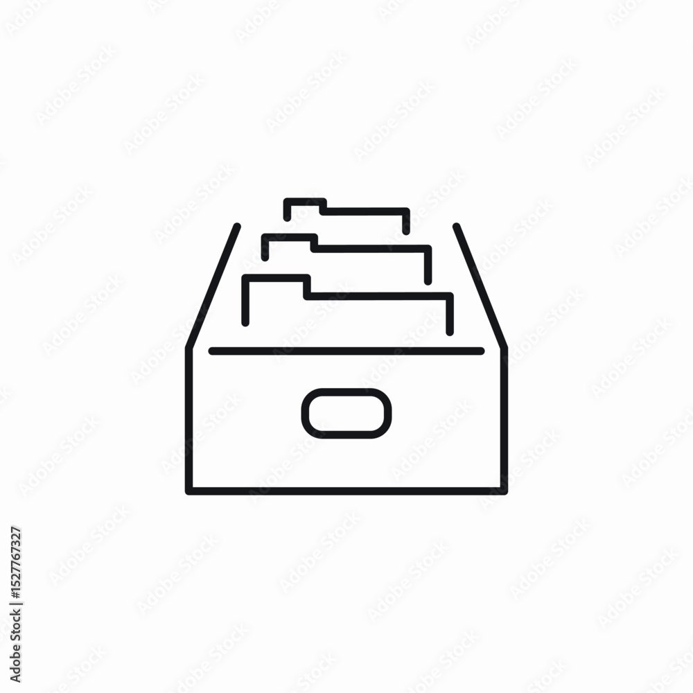folder shelf icon sign vector