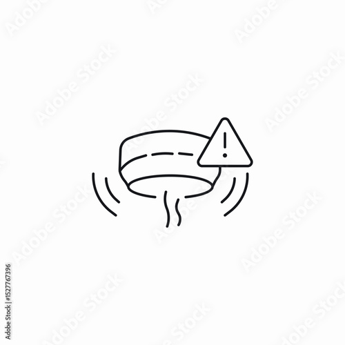 fume detector icon sign vector