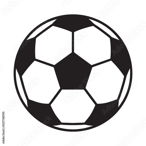 Soccer Ball icon, Soccer Ball silhouette vector,
Soccer Ball outline flat icon, Football games equipment, Simple vector illustration of Soccer Ball.
