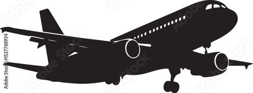 Aeroplane Mid Flight Vector