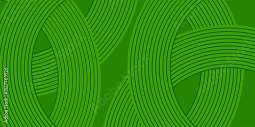 farm green banner, organic abstract background with fields. wavy green lines, natural organic products. ecology background. striped farmer green Pattern