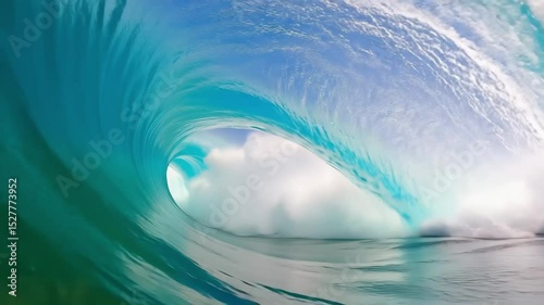 	
Powerful ocean wave crashes under bright blue sky, showcasing nature's raw energy and beauty. Summer themes, coastal vibes, and beach holidays like World Oceans Day or Summer Solstice	