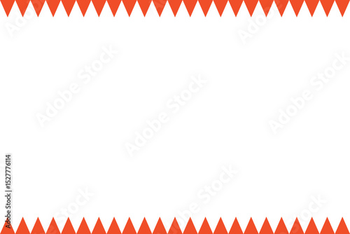 red bunting background with frame
