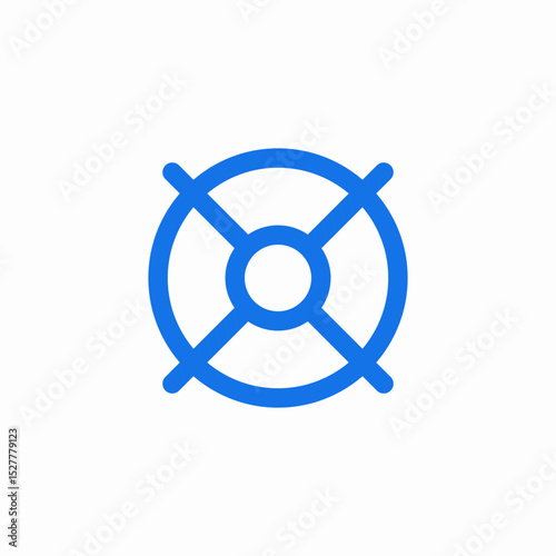 life guard buoy icon sign vector