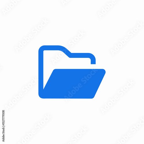 open folder icon sign vector