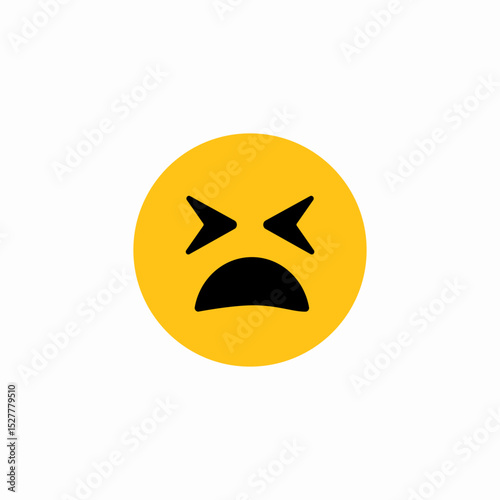 raging impression icon sign vector