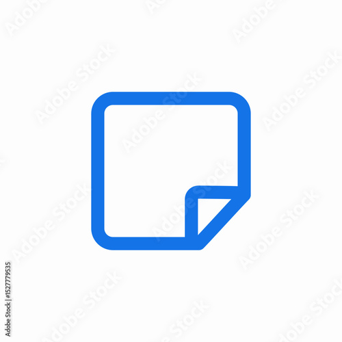 reminder sticky note icon sign vector