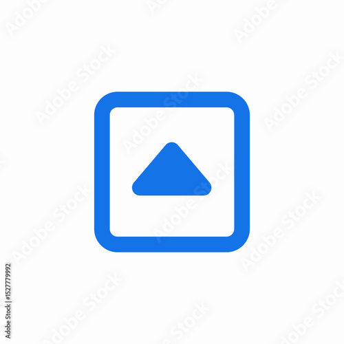 upward list icon sign vector