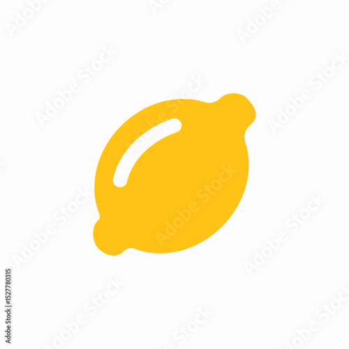 whole lemon icon sign vector