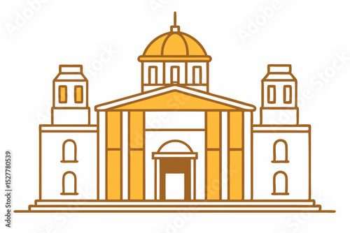 vector illustration of church