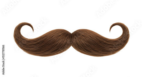 Isolated Brown Mustache