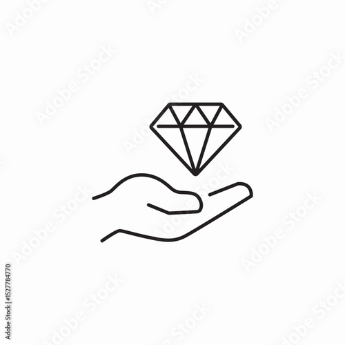 precious goods insurance icon sign vector