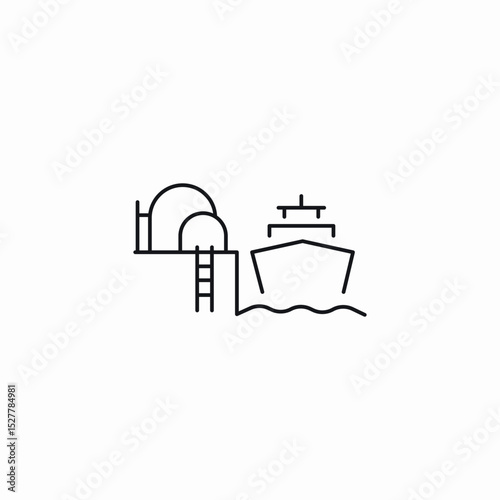 sea ship transportation icon sign vector