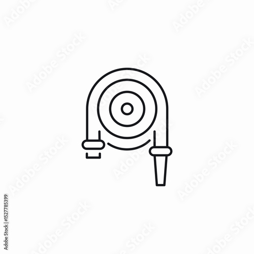 water hose icon sign vector