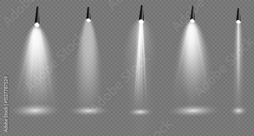 Vector light set includes light source, studio lighting, walls. It also includes floodlighting and spotlighting. Finally, it includes light beams and light effect.For banners.PNG