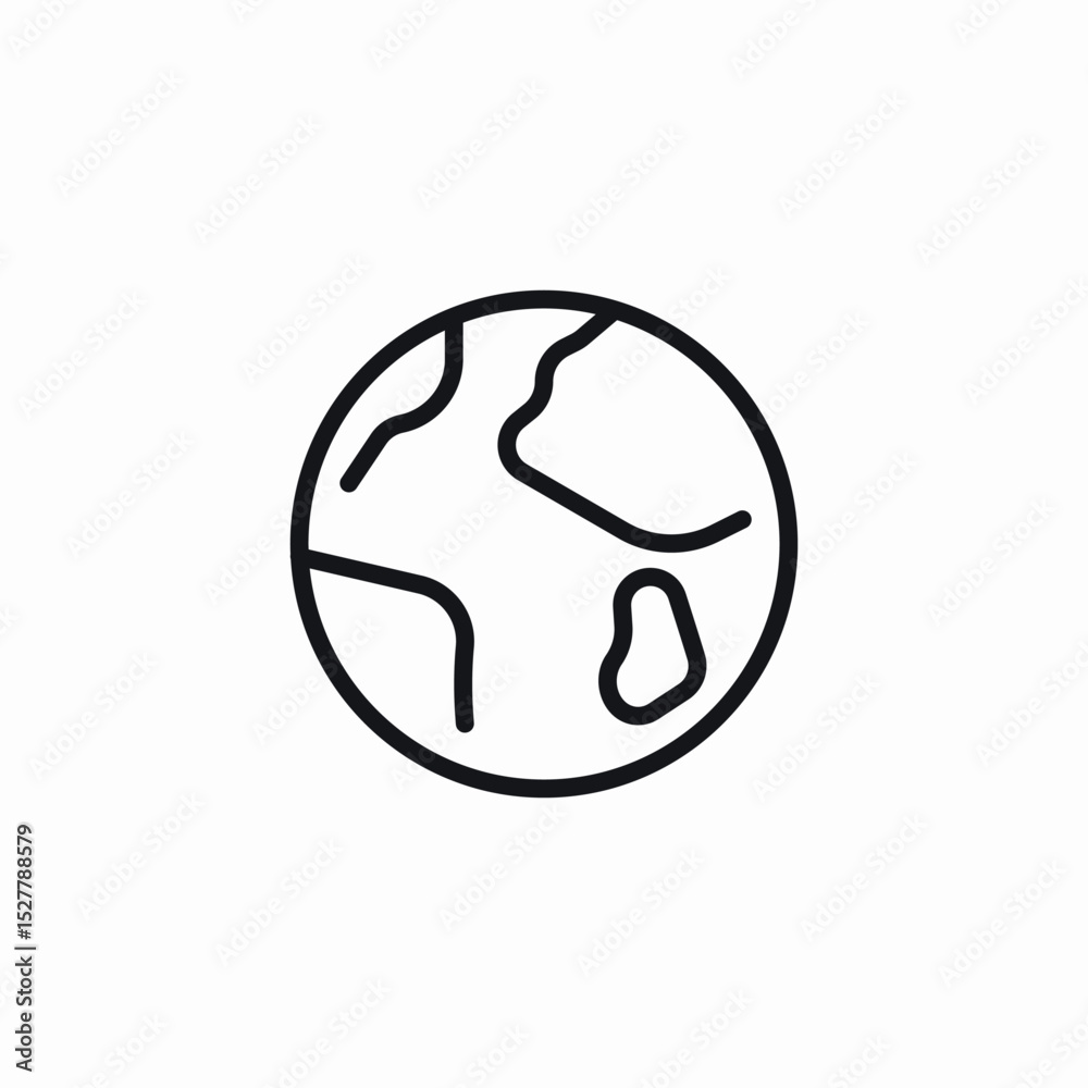 globe map icon sign vector globe map icon sign vector