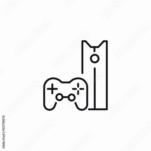 gaming console icon sign vector