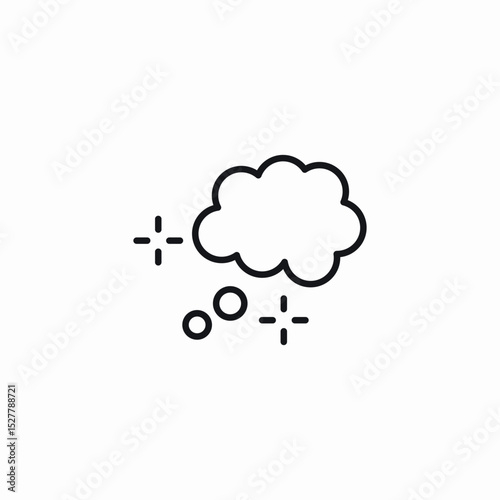 impressive thought icon sign vector