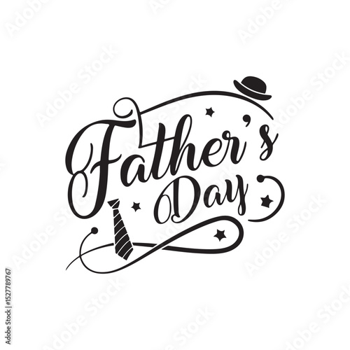 Cute Happy international world father’s daddy dad papa day text hand written drawn illustration black doodle word lettering typography type cute font letter clipart vector icon