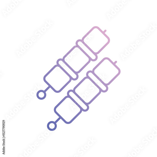 Skewer  Vector icon