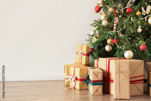 Glowing Christmas tree with...