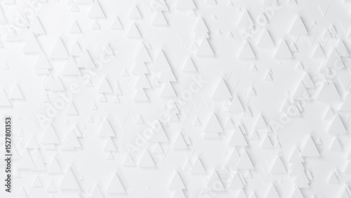 Fototapeta Naklejka Na Ścianę i Meble -  White triangular abstract background for design brochure, website, flyer. Geometric white wallpaper for certificate, presentation, landing page. White low poly background texture. 3d rendering