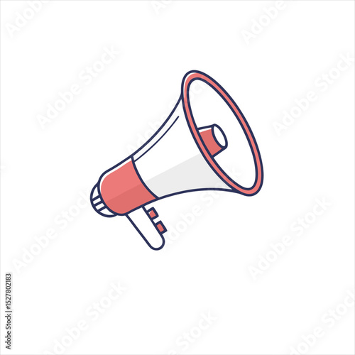 megaphone icon isolated on white
