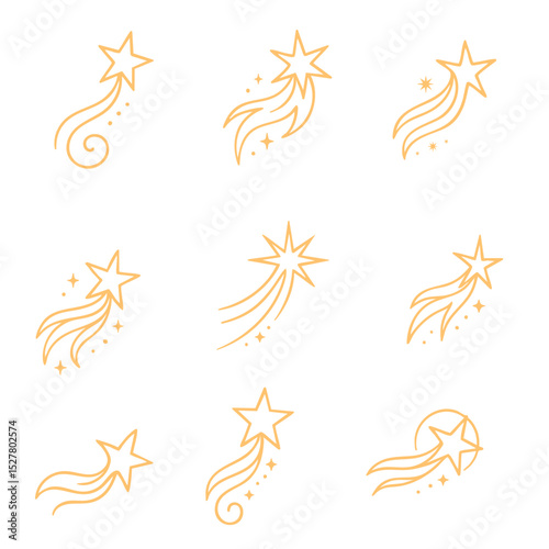 Sternschnuppen Meteor Set