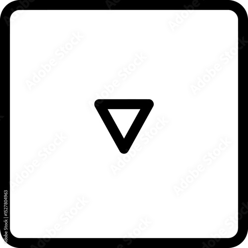 Free Download Arrow Icon – Black Outline Vector Direction Symbol Isolated on White Background - GFXLoad