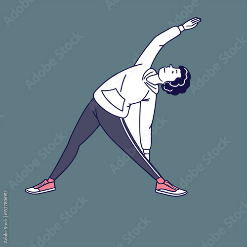 woman doing yoga exercise