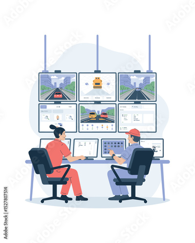 Autonomous vehicle traffic monitoring control center