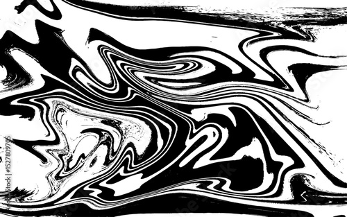 Abstract grunge background. Ink marbling texture. Black and white. Hand drawn marble illustration. vibrant abstract paint design, vector illustration