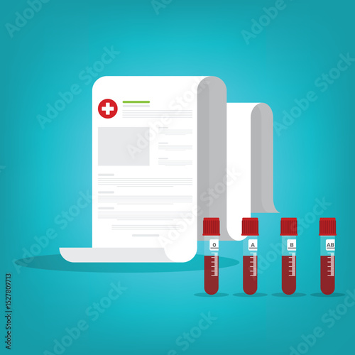 Blood analysis. Blood test. Medical analysis laboratory test.	