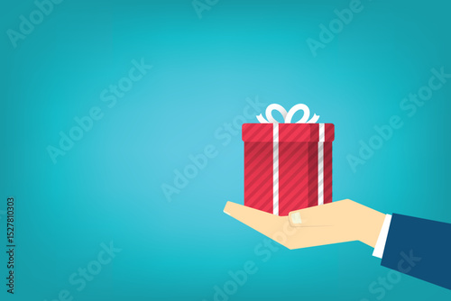 Hand holding a gift