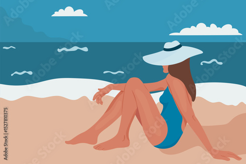 Woman on the beach