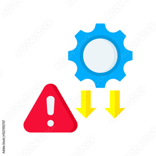 Crisis flat color icon
