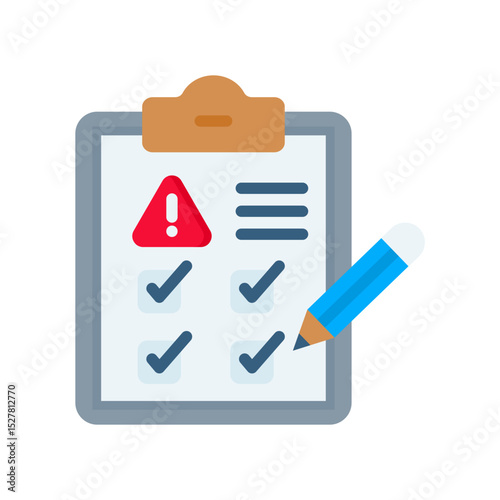 Assessment flat color icon