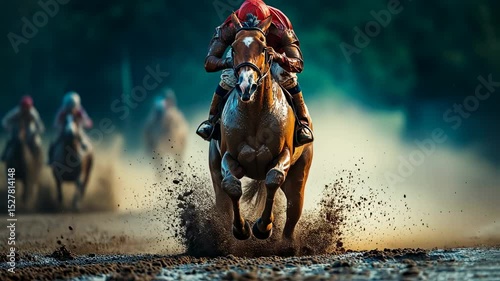 Spectacular Horse Race Action Capturing the Intensity and Motion of Thoroughbreds