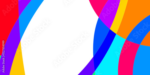 Abstract vibrant color shapes (2)