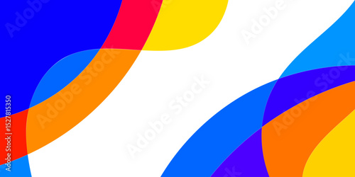 Abstract colorful overlapping shapes (3)