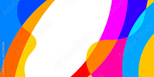 Abstract colorful wavy shapes (1)