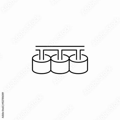 system distribution icon sign vector